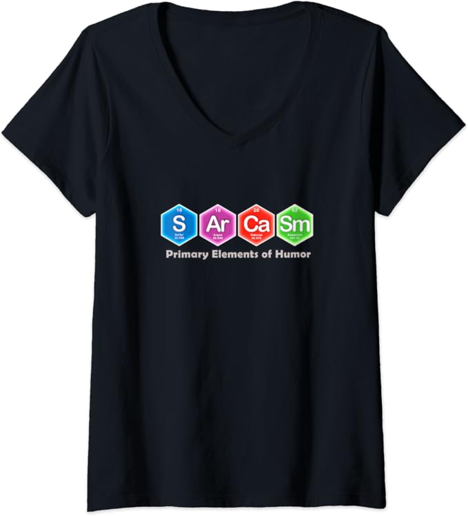sarcasm t shirt chemistry
